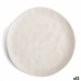 Flat Plate Bidasoa Cosmos White Ceramic 26 cm (12 Units)