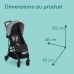 Poussette pour bébé Teeny 3D Gris