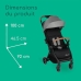 Carrinho de passeio para bebê SUNLITE Cinzento