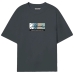 Kortærmet T-shirt til Mænd Jack & Jones JORPORTLAND BLOCK BRANDING SS CN LN 12262662 Grøn