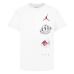 Děstké Tričko s krátkým rukávem Nike JDB AIR GLOBE JORDAN SS TEE 95D121 001 Bílý