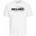 Tricou cu Mânecă Scurtă Bărbați Jack & Jones JCORAY BRANDING TEE 12267380 Alb