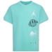 Barn T-shirt med kortärm Nike JDB AIR GLOBE JORDAN SS TEE 95D121 E8G Grön