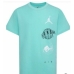 Børne Kortærmet T-shirt Nike JDB AIR GLOBE JORDAN SS TEE 95D121 E8G Grøn