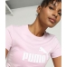 Women’s Short Sleeve T-Shirt Puma ESS LOGO TEE 586775 60 Pink