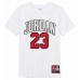 T-Shirt met Korte Mouwen voor kinderen Nike JDB PRACTICE FLIGHT 95A088 001 Wit