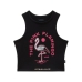 Tank top kvinder Vans FLAMINGHOST FITTED TANK VN000GH8BLK1 Sort