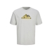 Heren-T-Shirt met Korte Mouwen Jack & Jones JCOMOUNTAIN LOGO TEE SS CREW NECK 12262220 Grijs