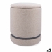 Puff Vinthera Moa Beige Madera 32 x 40 cm (2 Unidades)