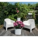 Vaso Garden ID Respect Bianco 30 x 30 cm