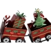 Christmas bauble Home ESPRIT Red Green Train 133 x 24 x 52 cm