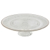 Assiette plate Home ESPRIT Transparent Doré Verre 33 x 33 x 9,4 cm