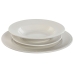 Assiettes Home ESPRIT Blanc Porcelaine Rayures 27 x 27 x 2 cm 18 Pièces