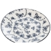 Plate set Home ESPRIT Blue White Porcelain 19 x 19 x 2 cm