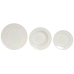 Conjunto de Louça Home ESPRIT Branco Porcelana 27 x 27 x 2 cm 18 Peças