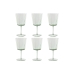 Sæt med glas Home ESPRIT Grøn Krystal 285 ml 8,4 x 8,4 x 16,4 cm (6 enheder)