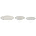 Assietes Home ESPRIT Blanc Porcelaine Rayures 27 x 27 x 2 cm 18 Pièces