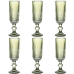 Set skodelic Home ESPRIT Zelena Kristal 6 x 6 x 18,4 cm (6 kosov)