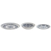 Assiettes Home ESPRIT Bleu Blanc Porcelaine Arabe 27 x 27 x 2 cm 18 Pièces