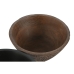 Snack Bowl Home ESPRIT Brown Black Light brown Mango wood Colonial 15 x 15 x 8 cm (3 Units)