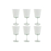 Set de Copas Home ESPRIT Verde Cristal 9 x 9 x 17,8 cm (6 Unidades)