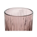 Sæt med glas Home ESPRIT Pink Krystal 8 x 8 x 14,5 cm (6 enheder)