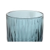 Set van bekers Home ESPRIT Blauw Kristal 8,8 x 8,8 x 16,3 cm (6 Stuks)