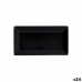 Bandeja Quid Select Basic Negro Melamina 24 x 13 cm (24 Unidades)