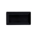 Bandeja Quid Select Basic Negro Melamina 24 x 13 cm (24 Unidades)