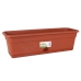 Floreira com Prato Dem Greentime Retangular Castanho 60 x 20 x 17,3 cm (6 Unidades)