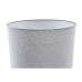 Lâmpada de mesa DKD Home Decor Tela Cerâmica Cinzento Branco (38 x 38 x 58 cm)