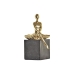 Decoratieve figuren DKD Home Decor Ballerina Gouden Hars Donker grijs (21,5 x 23 x 32 cm)