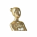 Ukrasna figura DKD Home Decor Balerina zlatan Smola Tamno sivo (21,5 x 23 x 32 cm)