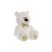 Teddybjørn DKD Home Decor Sløyfe Hvit Gyllen Metall Barne Bjørn 30 x 40 cm 30 x 30 x 36 cm