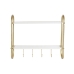 Wall mounted coat hanger DKD Home Decor Metalli MDF Glam (50 x 15 x 43 cm)