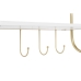 Wall mounted coat hanger DKD Home Decor Metalli MDF Glam (50 x 15 x 43 cm)