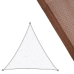 Schaduwdoeken Zonnetent 3 x 3 m Chocolade Polyethyleen 300 x 300 x 0,5 cm