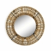 Wall mirror Versa Argos Mirror Rattan Bamboo (2 x 30 x 30 cm)