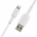 Cable USB a Lightning Belkin CAA001BT1MWH Blanco 1 m