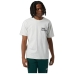 Camiseta de Manga Corta Hombre New Balance Nb Essentials Graphic 1 Sah Blanco