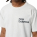 Camiseta de Manga Corta Hombre New Balance Nb Essentials Graphic 1 Sah Blanco