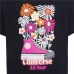 T-Shirt met Korte Mouwen voor kinderen Converse Boyfriend Graphicrt Zwart