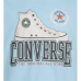 Child's Short Sleeve T-Shirt Converse Script Sneaker Gfx Sky blue