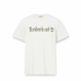 Maglia a Maniche Corte Uomo Timberland Kennebec River Camo Linear Logo Bianco