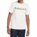 Kortærmet T-shirt til Mænd Timberland Kennebec River Camo Linear Logo Hvid