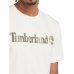 Camisola de Manga Curta Homem Timberland Kennebec River Camo Linear Logo Branco