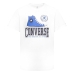 Camisola de Manga Curta Infantil Converse Script Sneaker Gfx Sse Branco