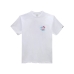 Heren-T-Shirt met Korte Mouwen Vans Classic Mini Dual Palm Wit