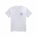 Heren-T-Shirt met Korte Mouwen Vans Classic Mini Dual Palm Wit