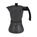 Cafetière Italienne EDM Noir Aluminium 12 Tasses Induction